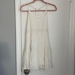 white flowy hollister sundress, size xs